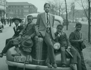 The Green Book Poster With Children